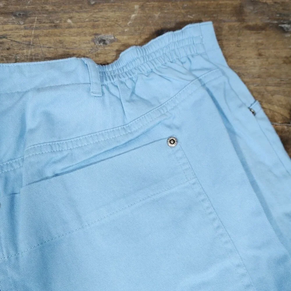 Liz Claiborne Crazy Horse Shorts Sz 24W Pants NWT Light Blue Cotton